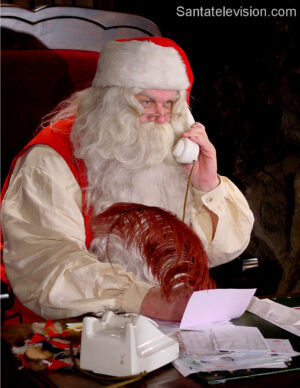 Santa Claus calling a child