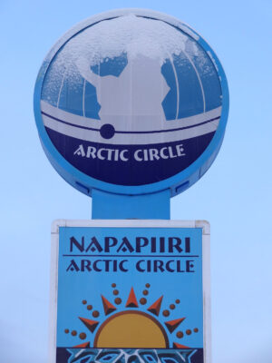 Arctic Circle in Pello in Finnish Lapland