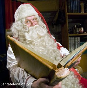 Der Weihnachtsmann in Rovaniemi, Finnland