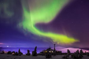 Northern Lights in Levi in Lapland, Finland
