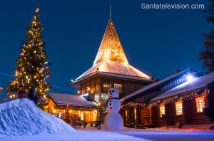 Ufficio di Babbo Natale al Circolo Polare Artico a Rovaniemi, Lapponia