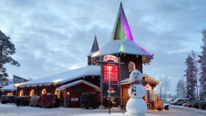 Giant Snowman in Santa Claus Village in Rovaniemi, Lapland