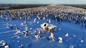 Ukko-Luosto en hiver au Parc National de Pyhä-Luosto en Laponie finlandaise